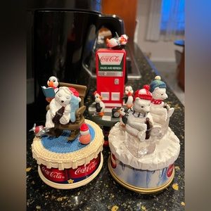Coca Cola music box set of 3